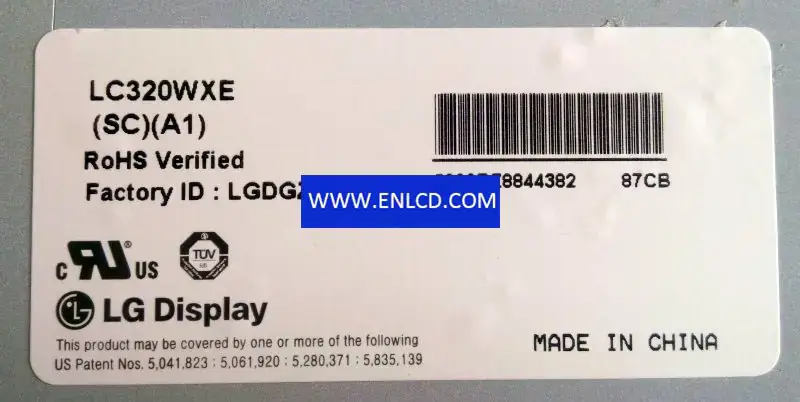 Remplacement du panneau LCD LC320WXE-SCA1 LG Display