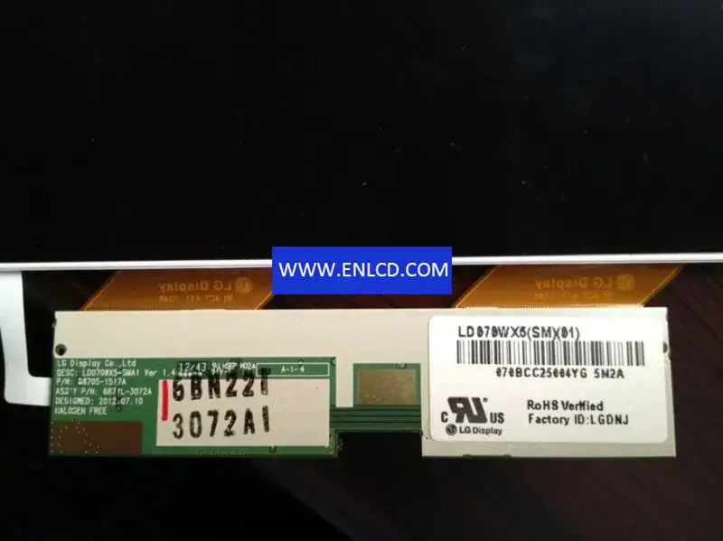 Reemplazo del panel LCD de pantalla LG LD070WX5-SM01 para Pad y tableta