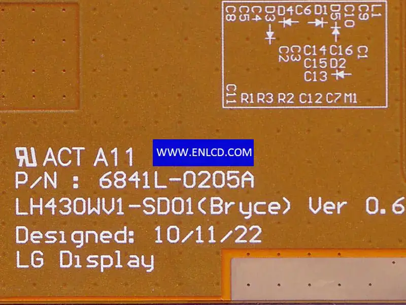 LH430WV1-SD01 Zamiennik panelu LCD wyświetlacza LG do telefonu komórkowego