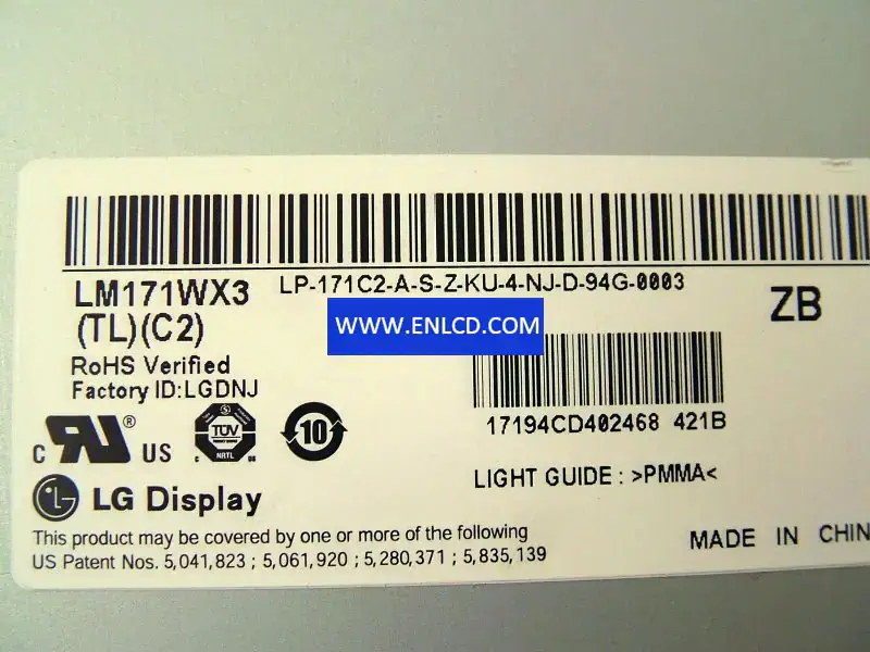 LM171WX3-TLC2 LG Ekran LCD panel değişimi