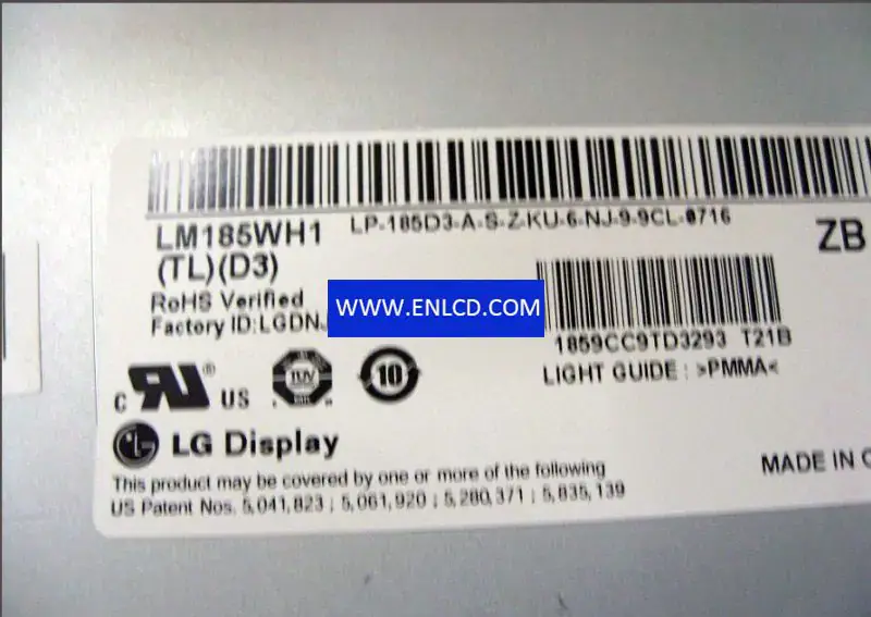 Sostituzione del pannello LCD del display LG LM185WH1-TLD3