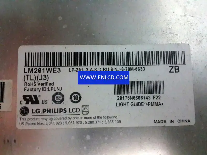 LM201WE3-TLJ3 LG Display LCD panel replacement for Desktop Monitor