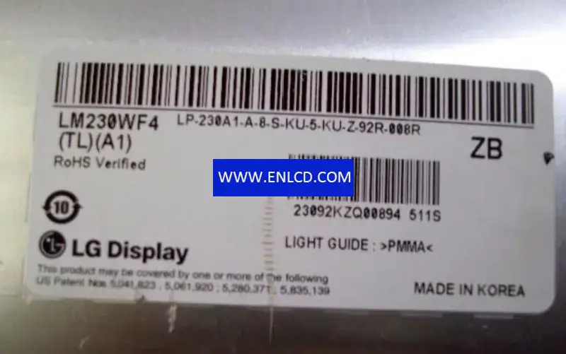 LM230WF4-TLA1 LG Display LCD panel replacement