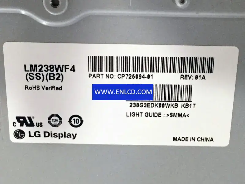 LM238WF4-SSB2 LG Display デスクトップモニター用 LCD パネル交換品