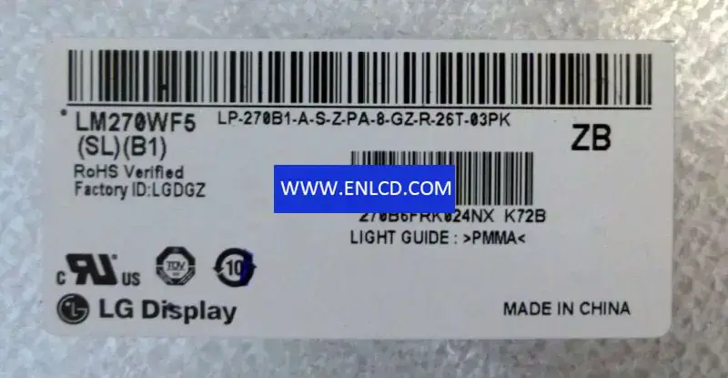 LG Display LM270WF5-SLB1 LCD