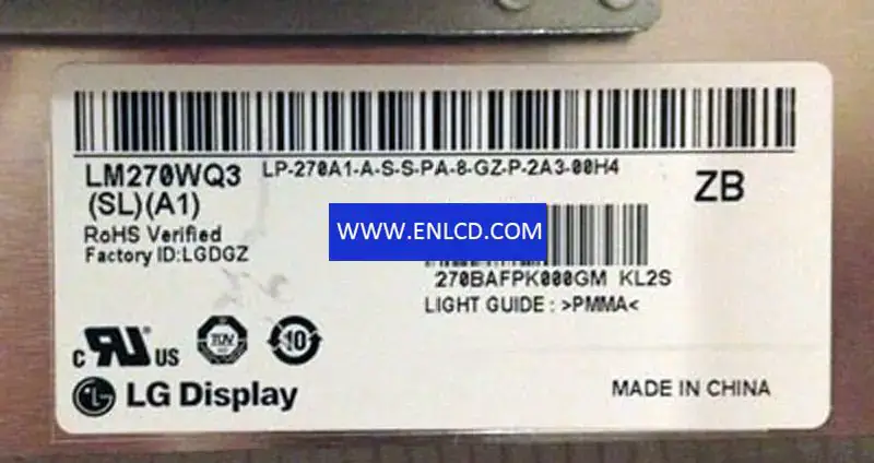 LG Display LM270WQ3-SLA1 LCD