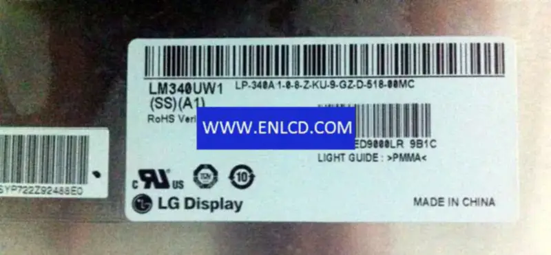 LM340UW1-SSA1 LG Display LCD panel replacement