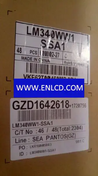 Remplacement du panneau LCD LM340WW1-SSA1 LG Display
