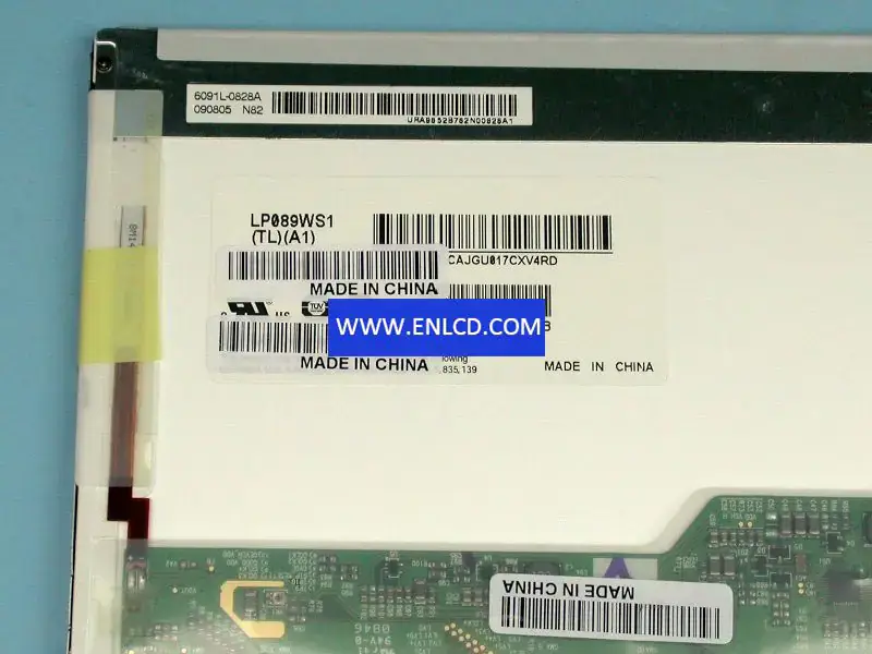Remplacement du panneau LCD LP089WS1-TLA1 LG Display pour PC Netbook
