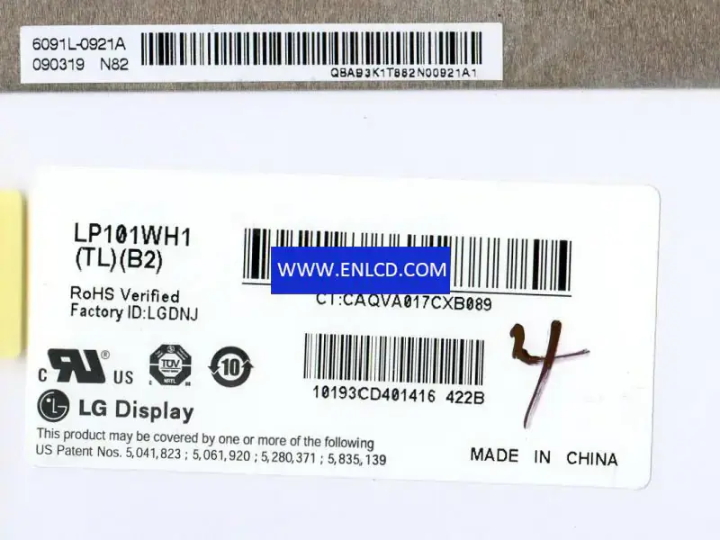 LG Display LP101WH1-TLB2 LCD panel