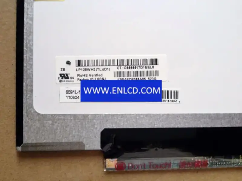 Remplacement du panneau LCD LP125WH2-TLD1 LG Display