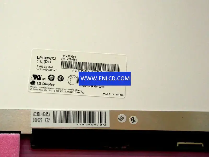 Remplacement du panneau LCD LP133WX2-TLD1 LG Display pour ordinateur portable