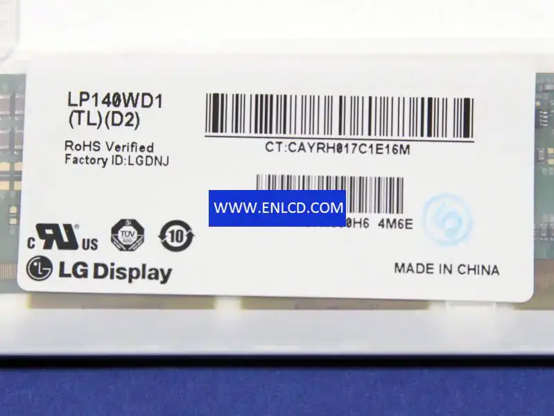 LP140WD1-TLD2 LG Display LCD-paneelvervanging voor laptop