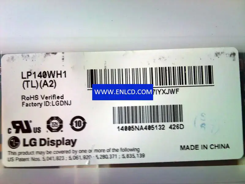 LP140WH1-TLA2 LG Zamiennik panelu LCD wyświetlacza do laptopa