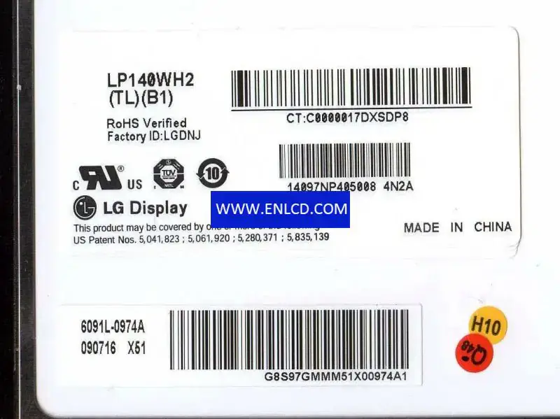 LP140WH2-TLB1 LG Display LCD panel replacement for Laptop