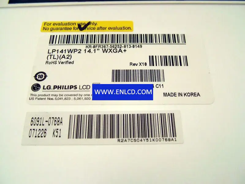 Sostituzione del pannello LCD Display LP141WP2-TLA2 LG per laptop