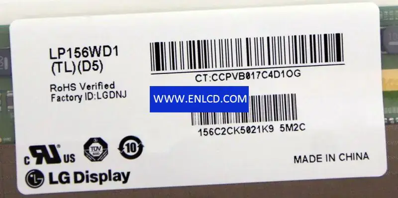 LP156WD1-TLD5 LG Display LCD panel replacement