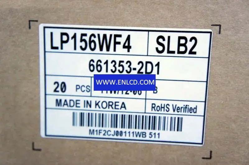 Remplacement du panneau LCD LP156WF4-SLB2 LG Display