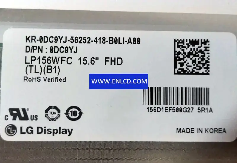 LP156WFC-TLB1 LG Display LCD panel replacement for Laptop