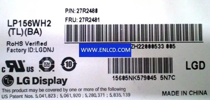 LG Display LP156WH2-TLBA LCD panel