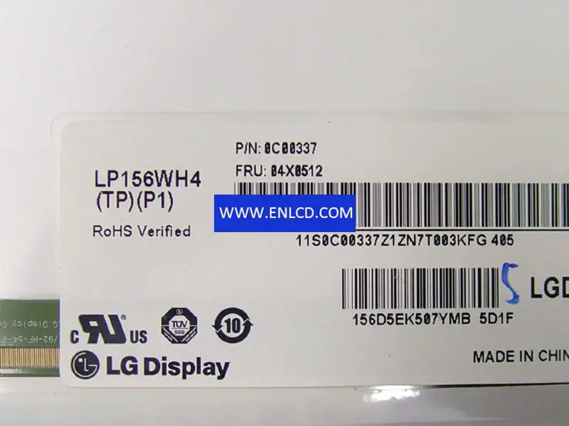 LP156WH4-TPP1 Remplacement du panneau LCD LG Display pour ordinateur portable