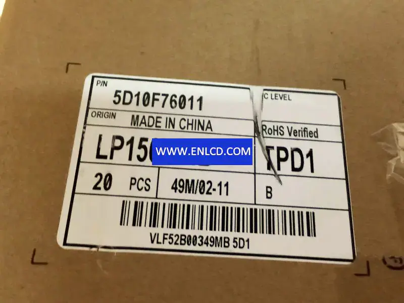 Remplacement du panneau LCD LP156WHB-TPD1 LG Display pour ordinateur portable