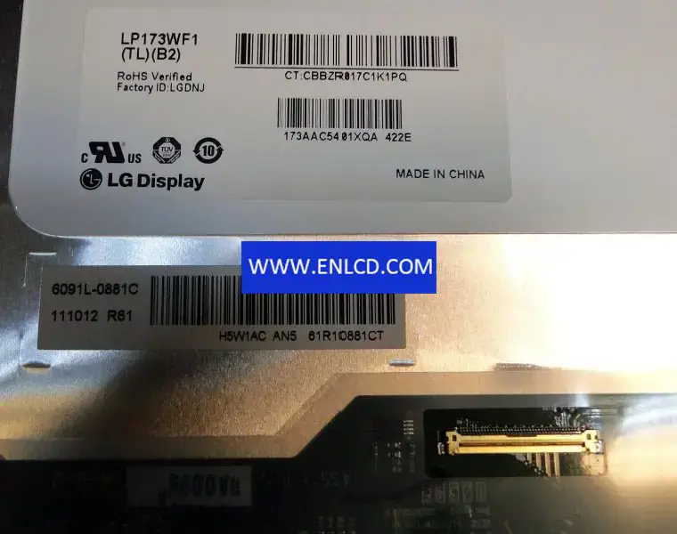 LP173WF1-TLB2 LG ディスプレイ LCD パネル交換用ラップトップ