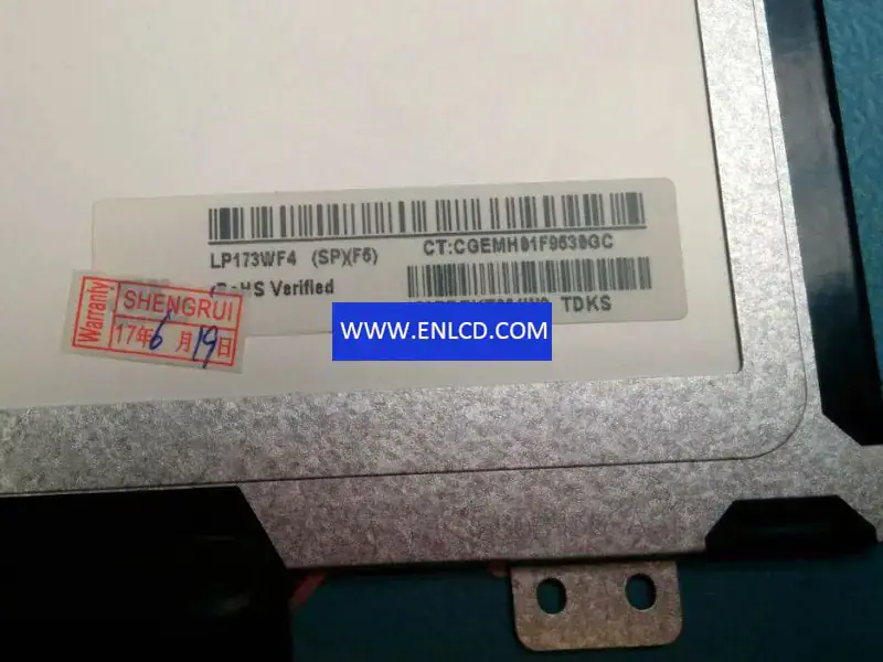 Remplacement du panneau LCD LP173WF4-SPF5 LG Display pour écran tactile