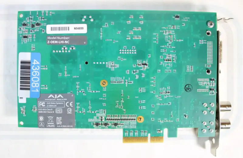 AJA Kona LHi (A) Z-OEM-LHI-NC Video Capture HDMI PCI-e Card