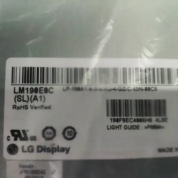 LM190E0C-SLA1 Замена ЖК-панели дисплея LG для сенсорной панели