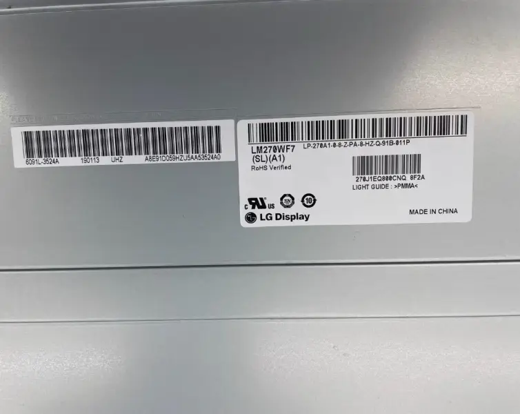 Remplacement du panneau LCD LM270WF7-SLA1 LG Display