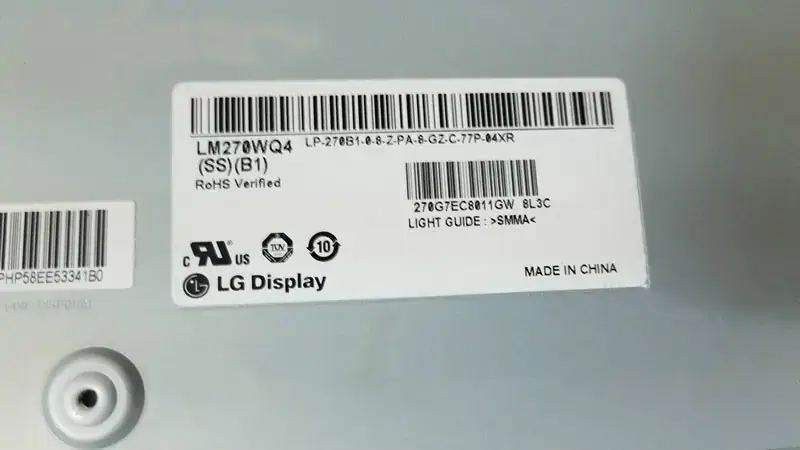 Remplacement du panneau LCD LM270WQ4-SSB1 LG Display pour moniteur de bureau