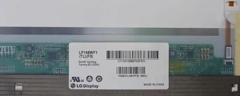 LP156WF1-TLF3 Wymiana panelu wyświetlacza LG