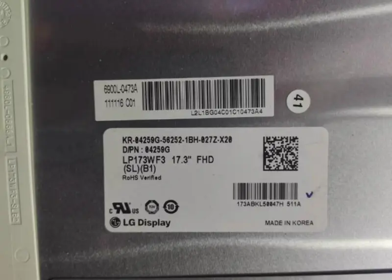 LP173WF3-SLB1 Zamiennik panelu LCD wyświetlacza LG do laptopa