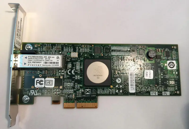 Emulex LPE1150-E 4Gbit PCIe x4シングル・ポートFC HBAカード FC1120005-15A