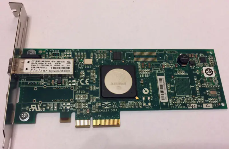 Emulex LPE1150-E 4Gbit PCIe x4シングル・ポートFCアダプタHBAカード FC1120005-04C