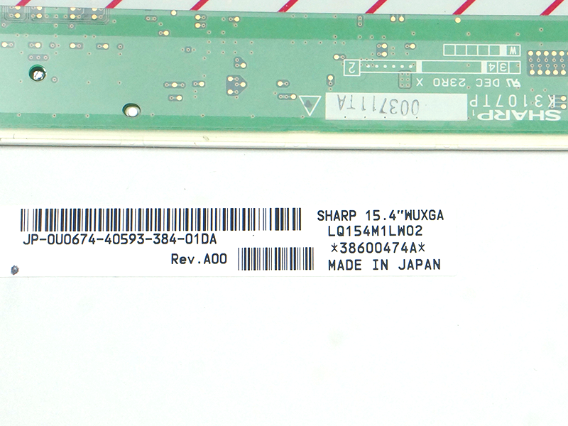 LQ154M1LW02 Замена ЖК-панели SHARP для ноутбука