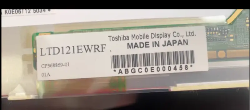 Toshiba Mobile Display LTD121EWRF LCD