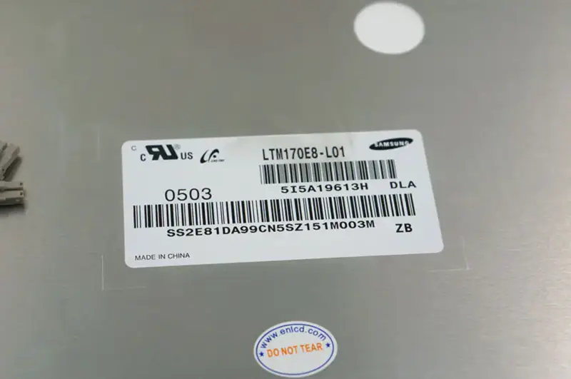Remplacement du panneau LCD Samsung LTM170E8-L01 pour moniteur de bureau