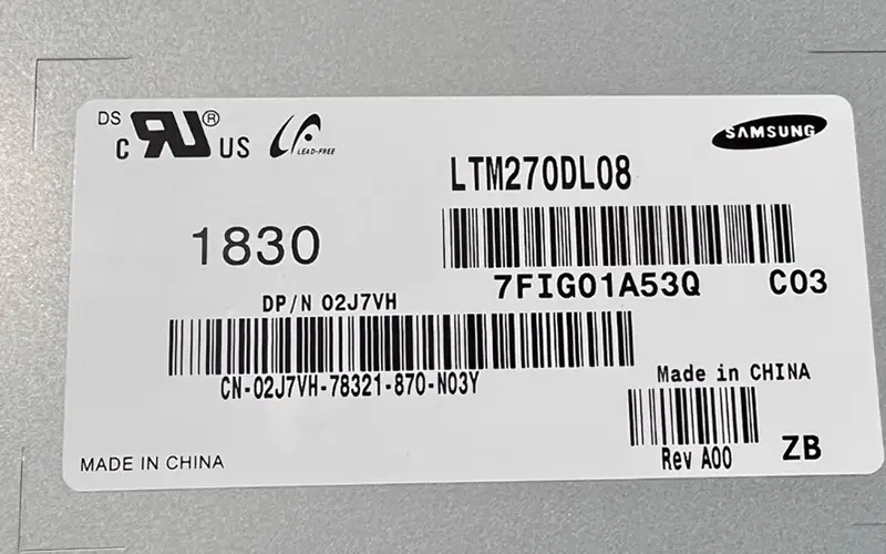 Samsung LTM270DL08 LCD