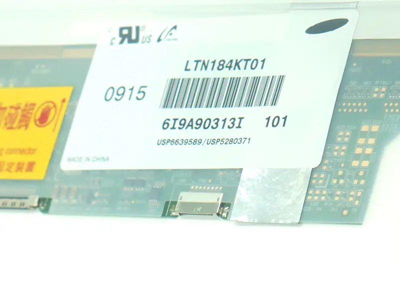 Remplacement du panneau LCD Samsung LTN184KT01-T01 pour ordinateur portable