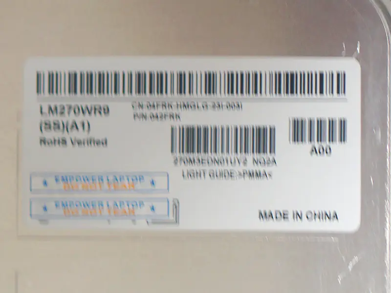 Écran Lcd Lm270wf9-ssa1/a2 /b1 /c1 Lm270wr9-ssa1