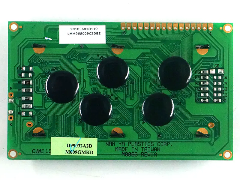 NAN YA PLASTICS CORP. Fabriqué à TAIWAN M009G REV A LMN96S009A2E carte LCD