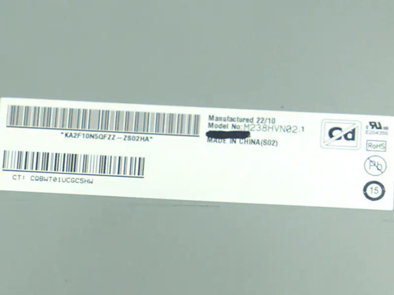 Zespół LCD AUO M238HVN02.1