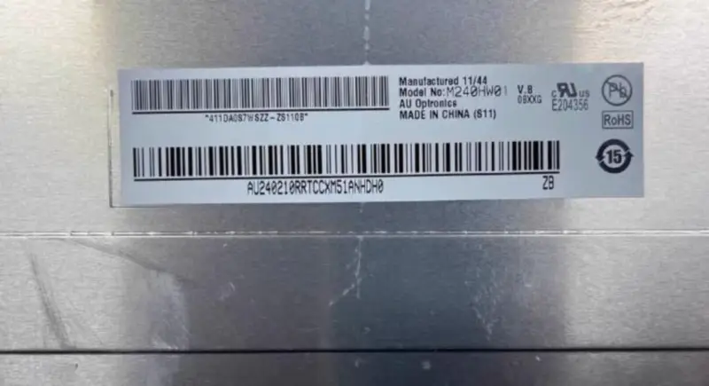 AUO M240HW01 VB LCD panel for Desktop Monitor