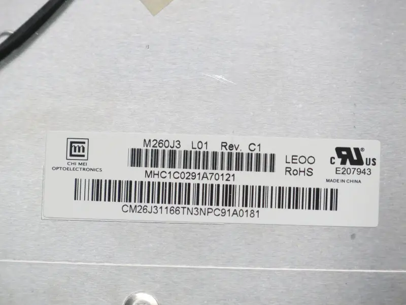 Remplacement du panneau LCD Innolux M260J3-L01 pour moniteur de bureau