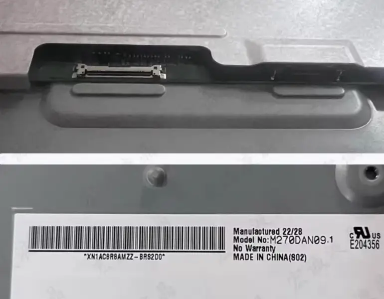 AUO M270DAN09.1 Remplacement du panneau LCD