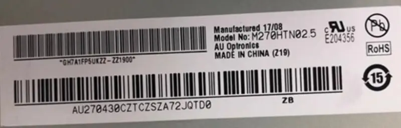 Sostituzione del pannello LCD AUO M270HTN02.5