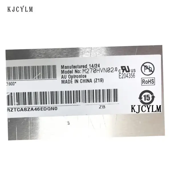 M270HVN02.5 AUO LCD panel replacement for Desktop Monitor
