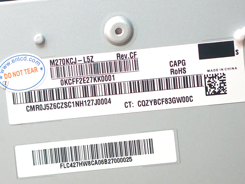 Remplacement du panneau LCD Innolux M270KCJ-L5Z